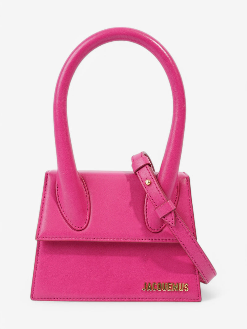  Jacquemus Le Chiquito Moyen Fuschia Pink Leather