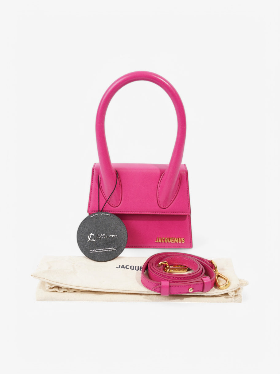 Jacquemus Le Chiquito Moyen Fuschia Pink Leather Image 10