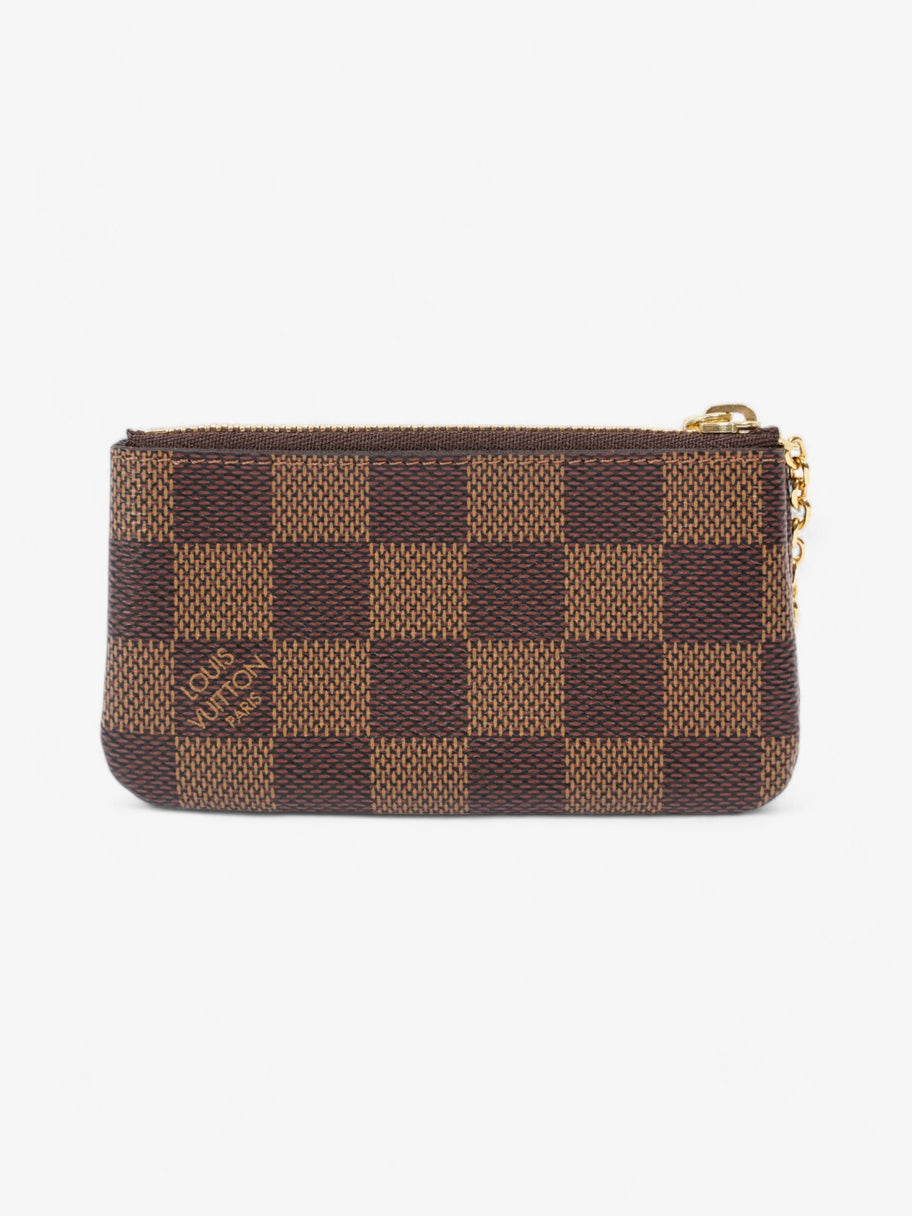 Louis Vuitton Key Pouch Damier Ebene / Gold Coated Canvas Image 2