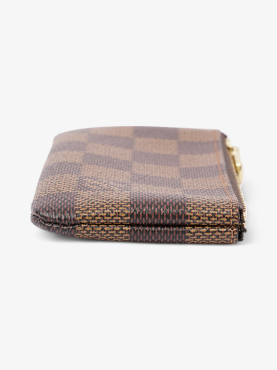Louis Vuitton Key Pouch Damier Ebene / Gold Coated Canvas Image 3