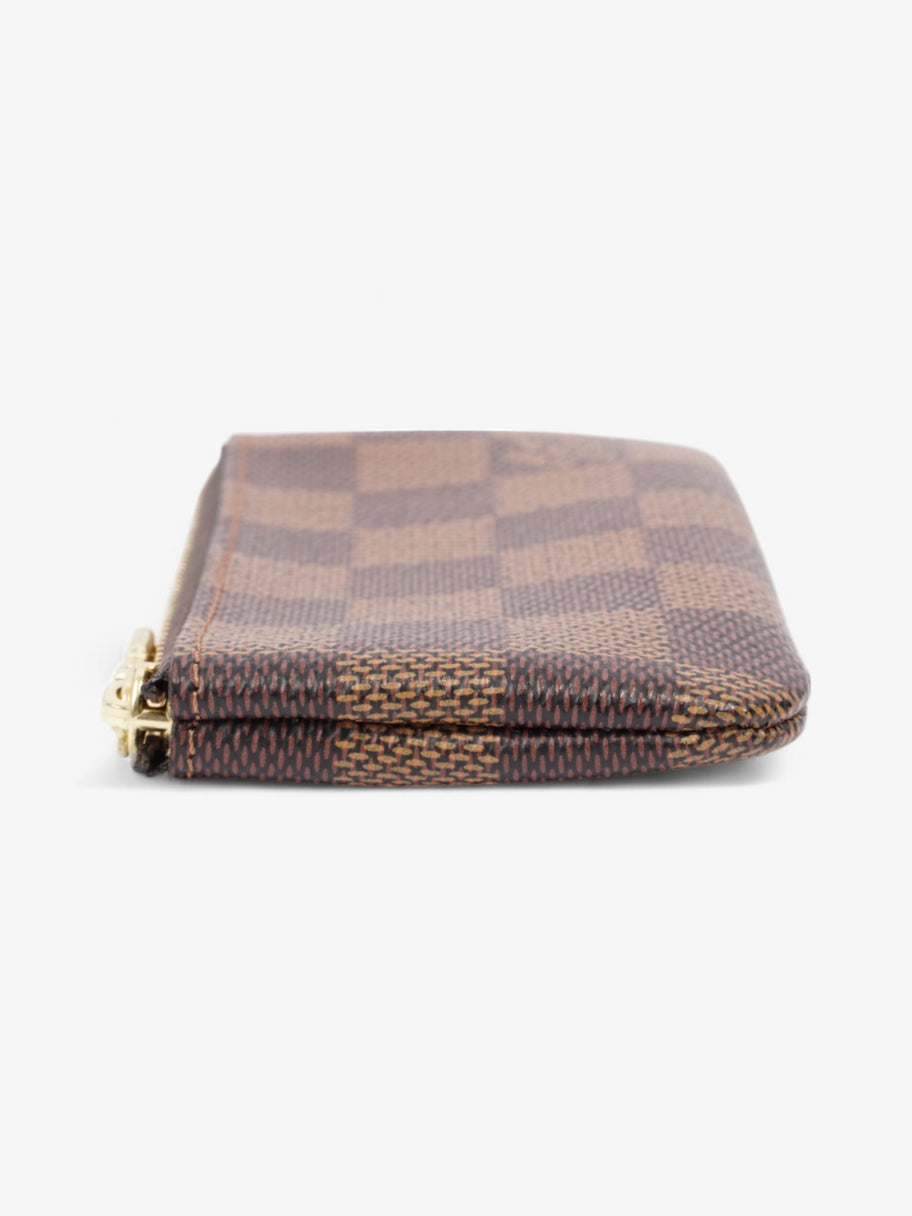 Louis Vuitton Key Pouch Damier Ebene / Gold Coated Canvas Image 4