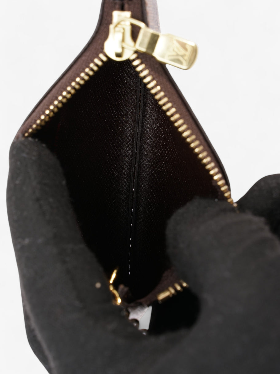 Louis Vuitton Key Pouch Damier Ebene / Gold Coated Canvas Image 7