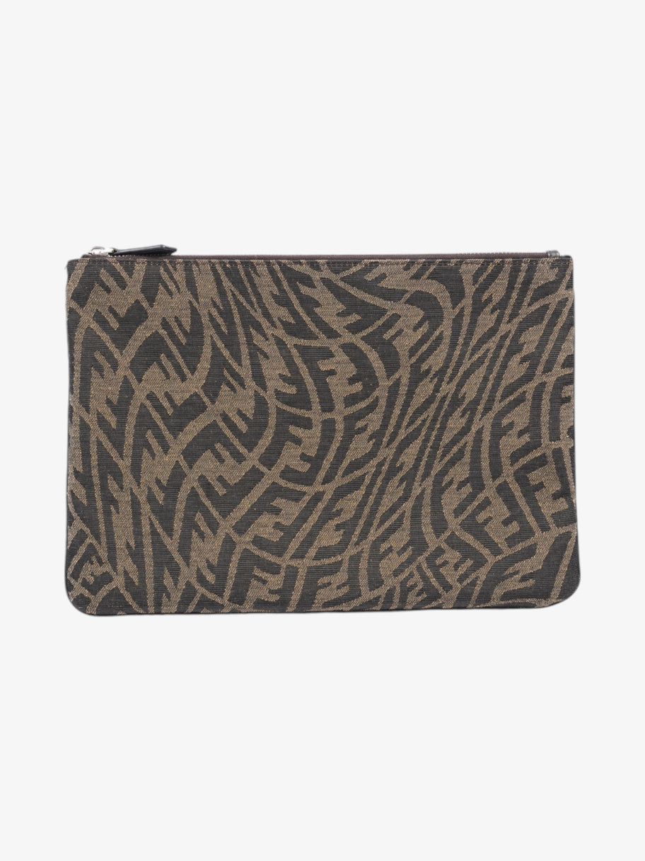 Fendi FF Vertigo Pouch Black / Tobacco Canvas Image 1