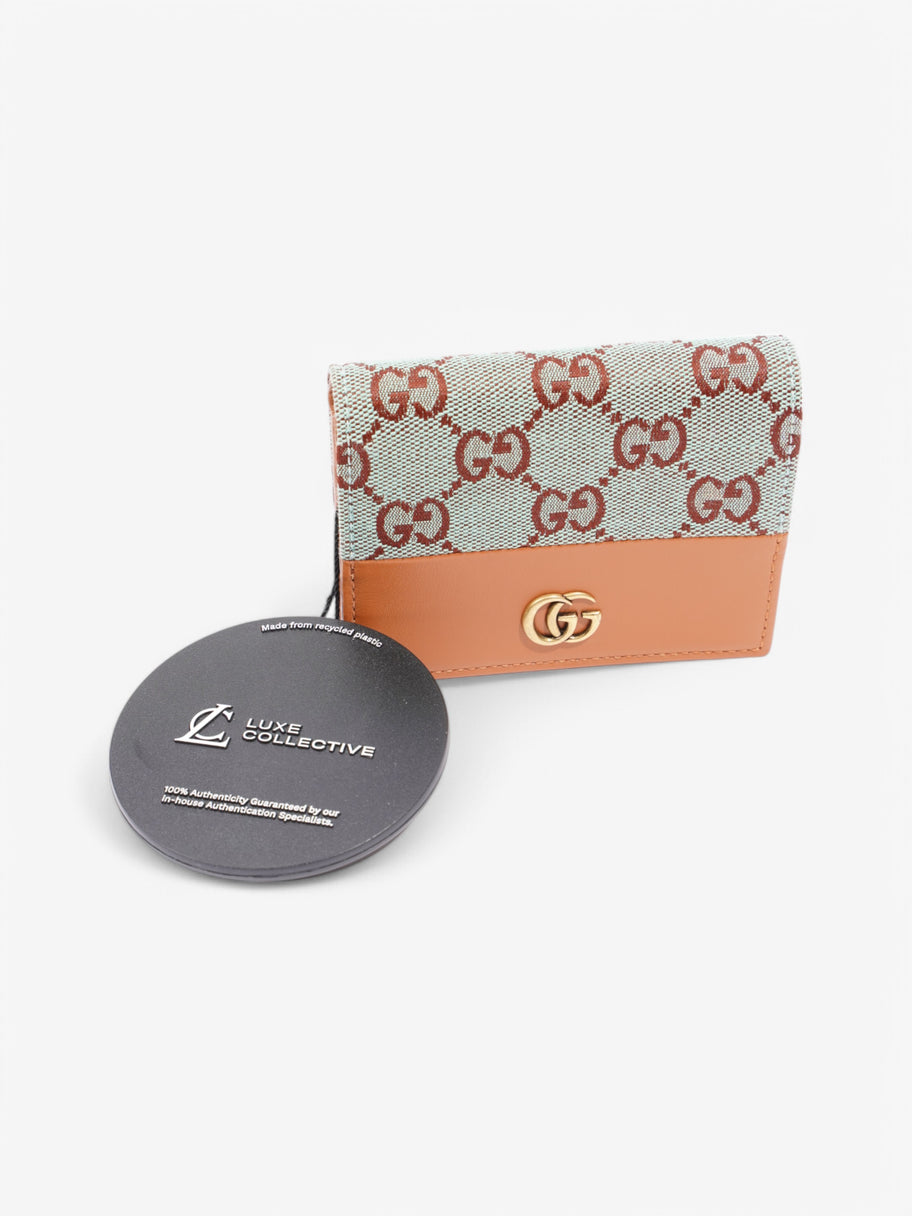 Gucci Marmont Wallet Tan / Blue Leather Image 5