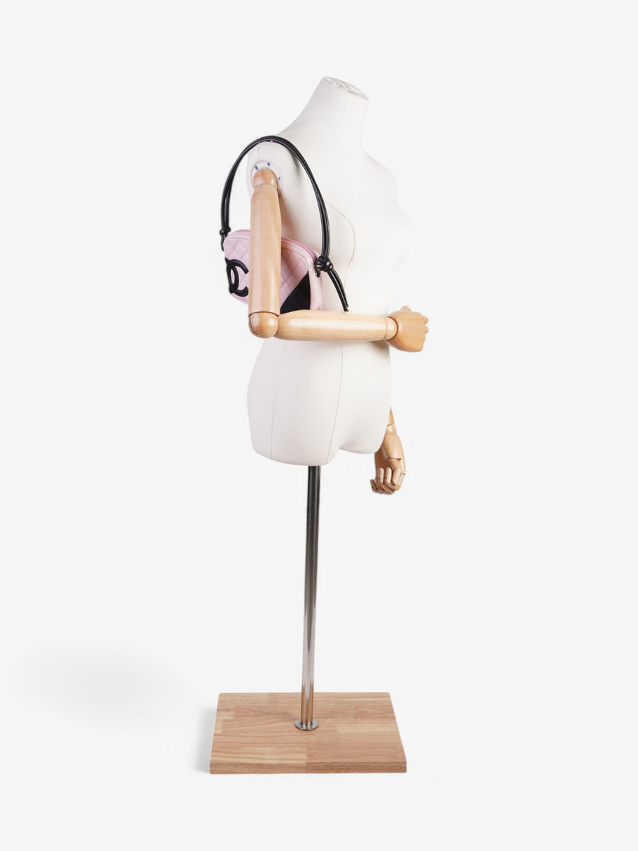 Chanel Cambon Pink / Black Leather Image 2