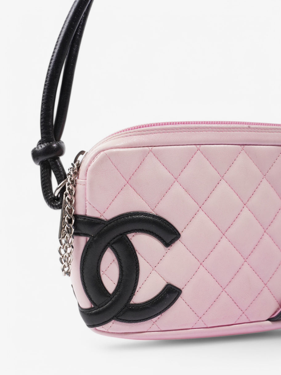 Chanel Cambon Pink / Black Leather Image 4