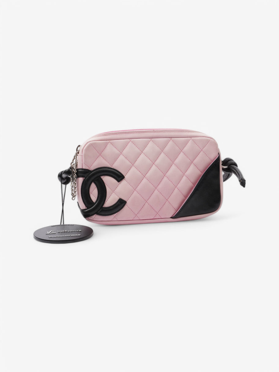 Chanel Cambon Pink / Black Leather Image 14
