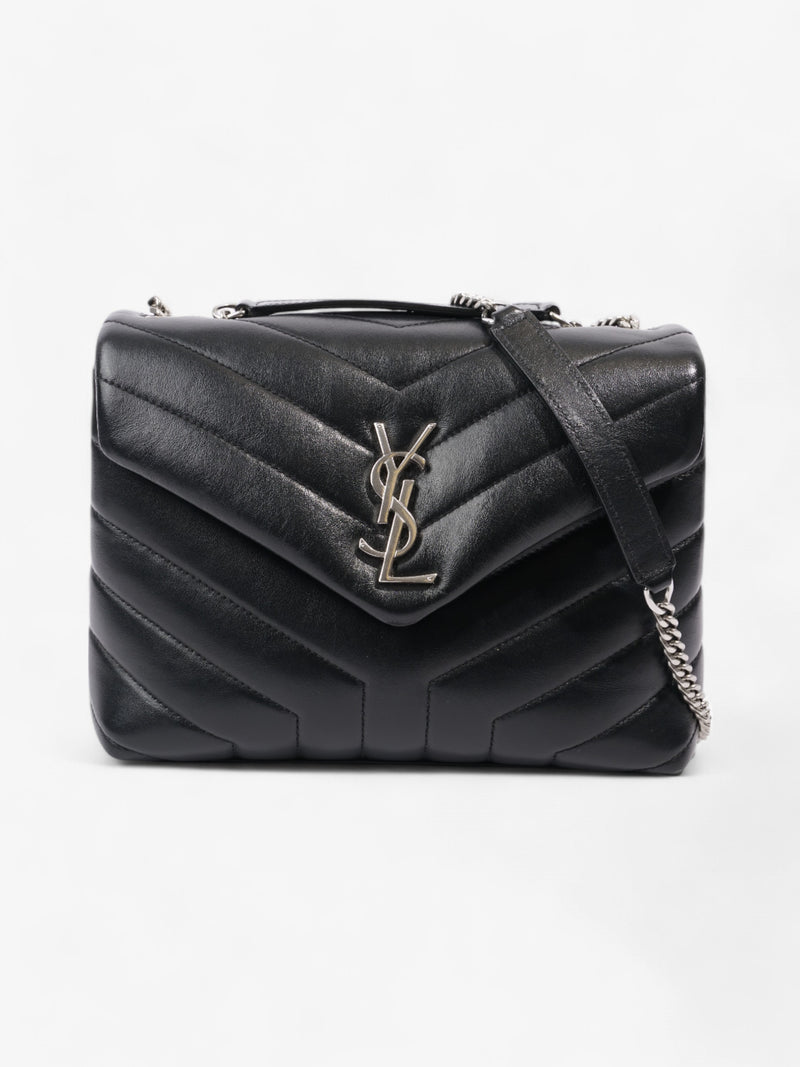  Saint Laurent Lou Lou Black Lambskin Leather Small
