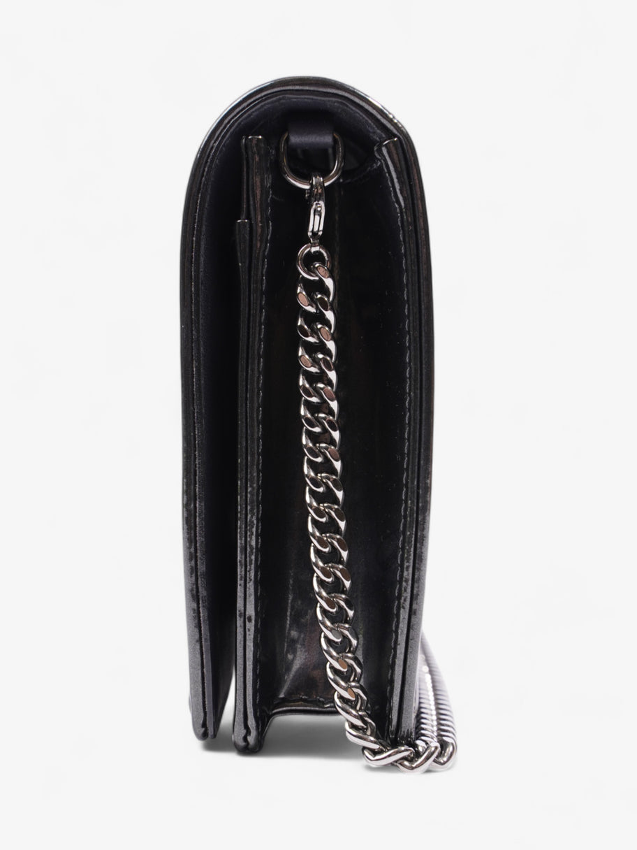 Christian Dior Diorama Wallet on Chain Grey Leather Image 3