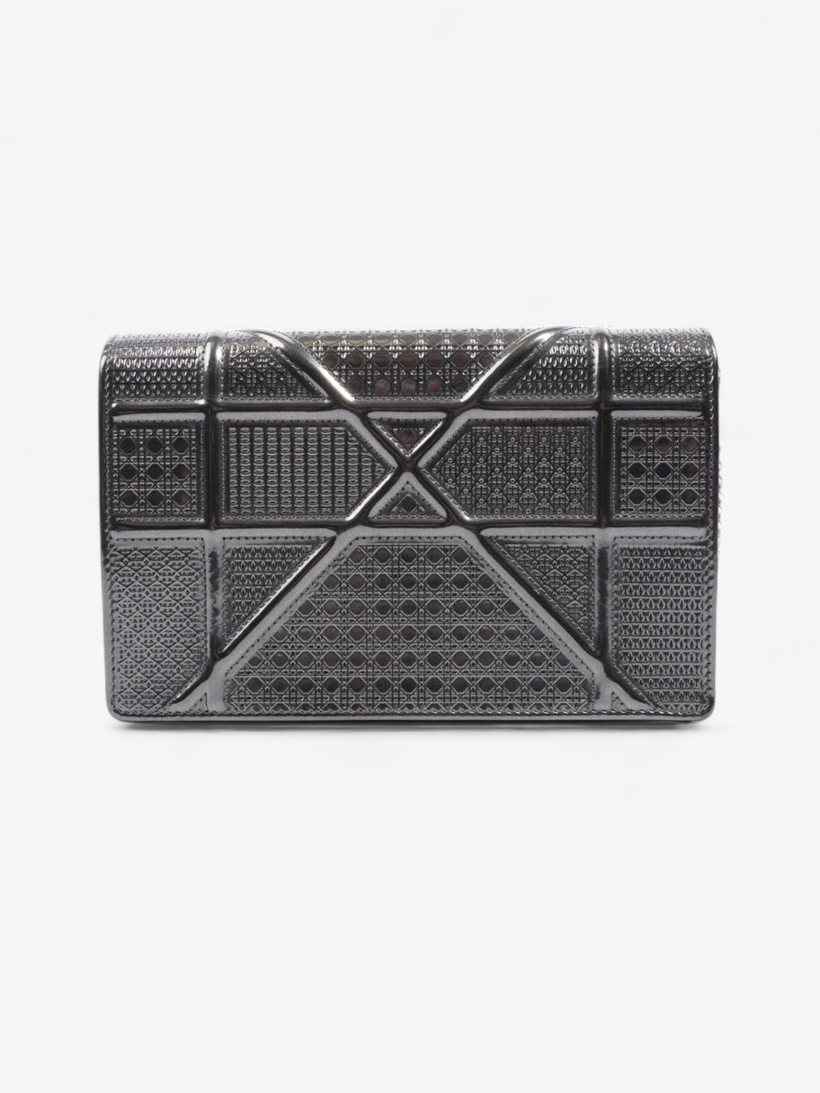 Christian Dior Diorama Wallet on Chain Grey Leather Image 4