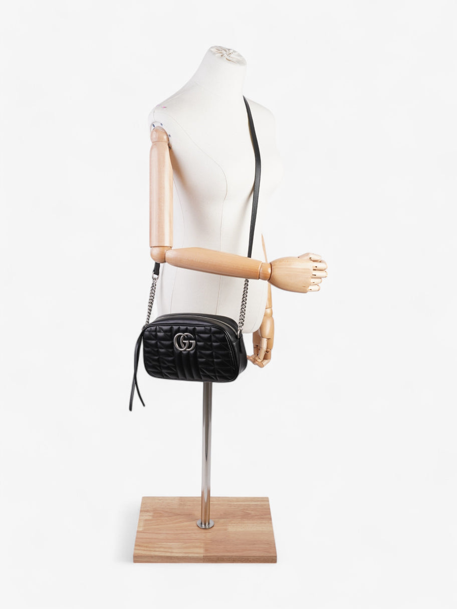 Gucci GG Marmont Black Calfskin Leather Small Image 2