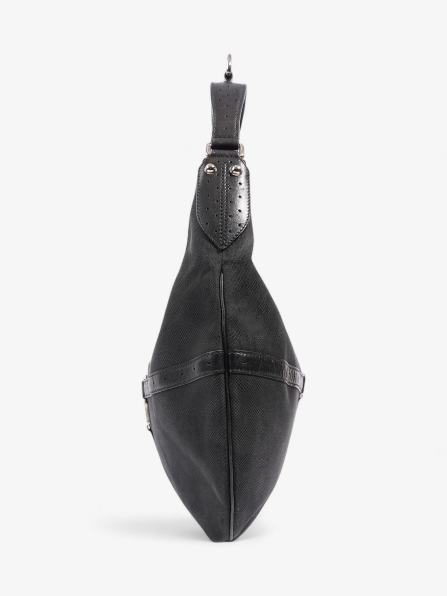 Gucci Reins Hobo Black Canvas Image 3
