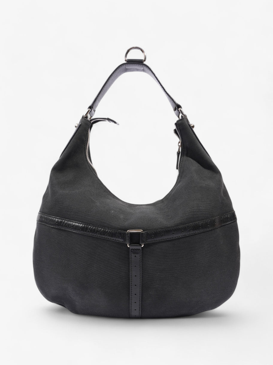 Gucci Reins Hobo Black Canvas Image 4
