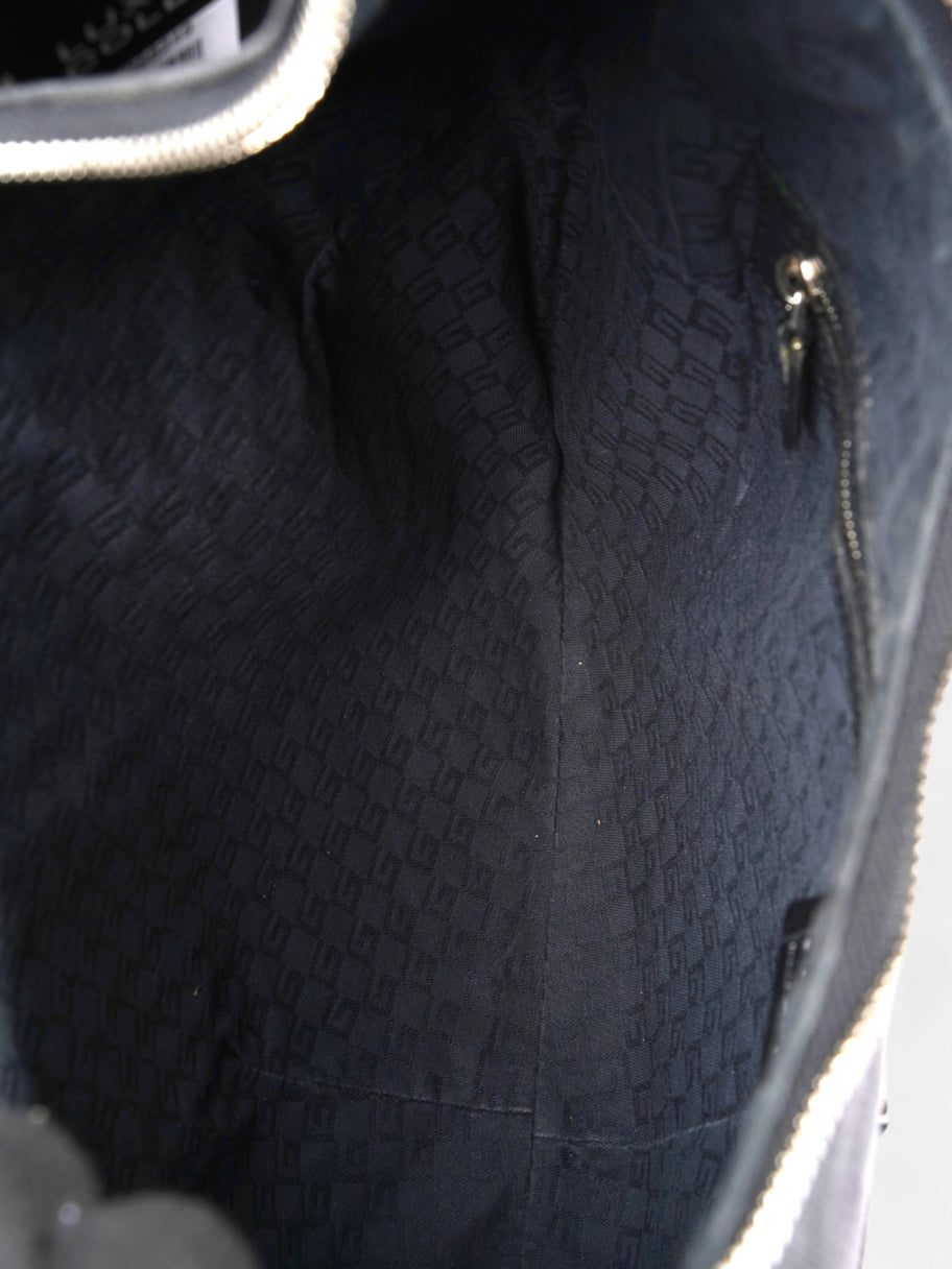 Gucci Reins Hobo Black Canvas Image 9