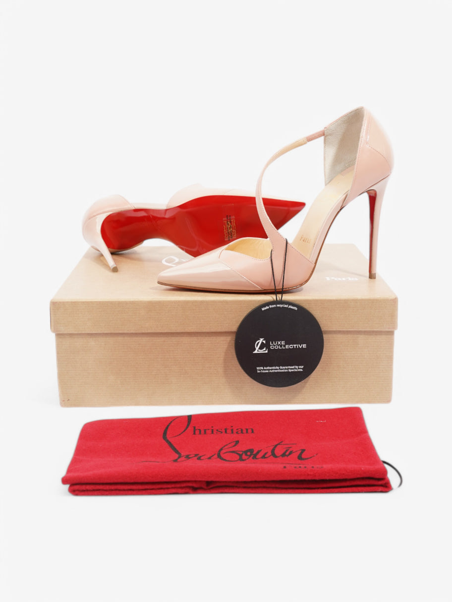 Christian Louboutin Round And Square  100 Nude Patent Leather EU 37 UK 4 Image 10