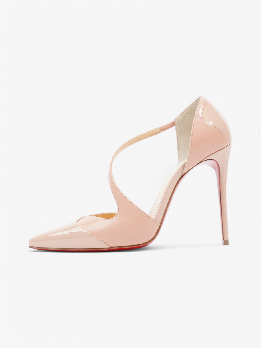 Christian Louboutin Round And Square  100 Nude Patent Leather EU 37 UK 4 Image 5