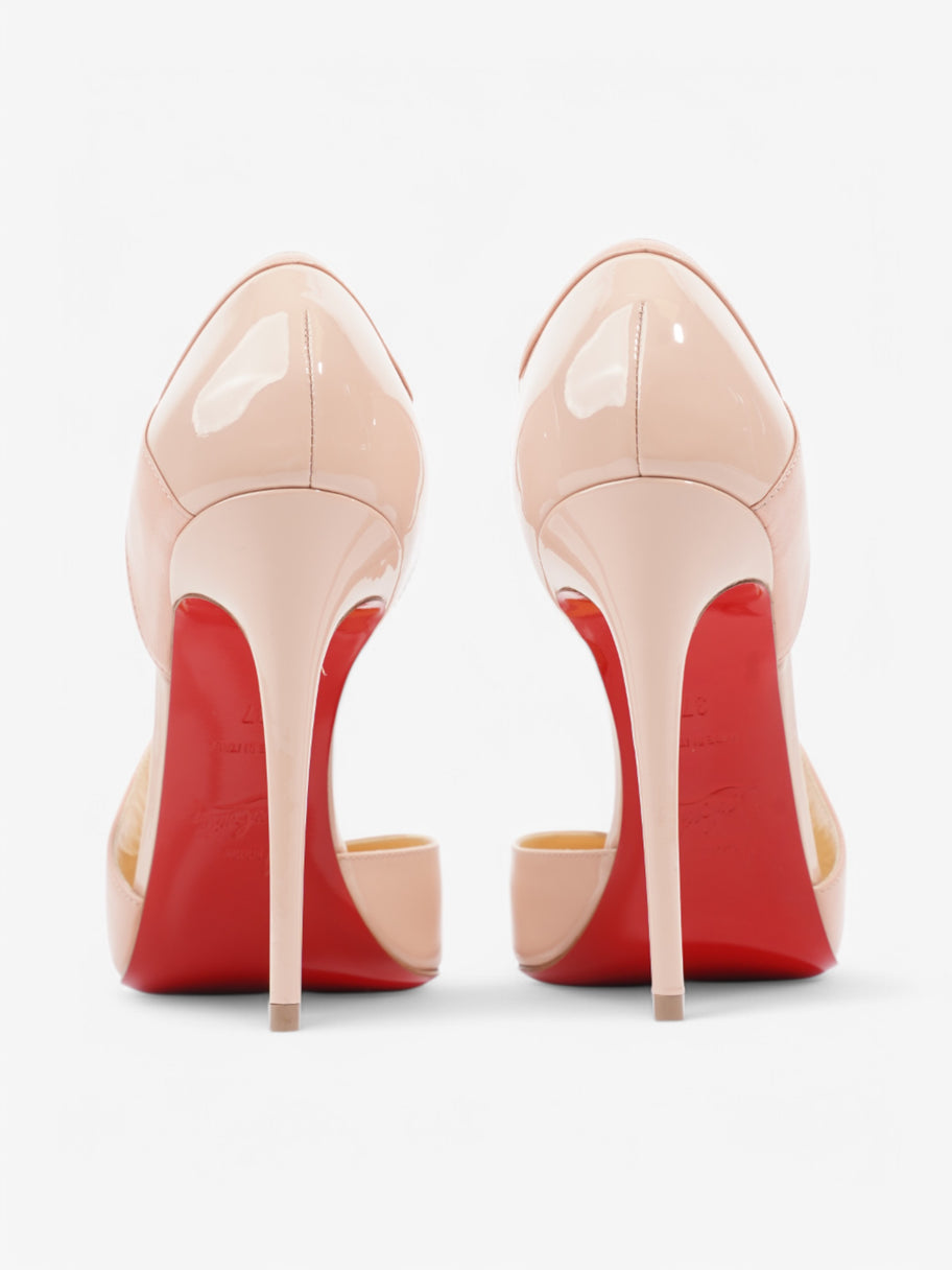 Christian Louboutin Round And Square  100 Nude Patent Leather EU 37 UK 4 Image 6