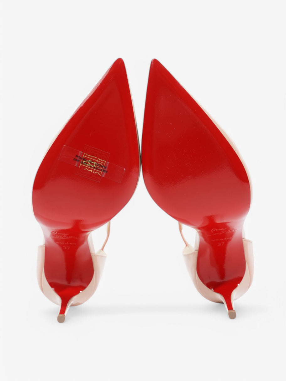 Christian Louboutin Round And Square  100 Nude Patent Leather EU 37 UK 4 Image 7
