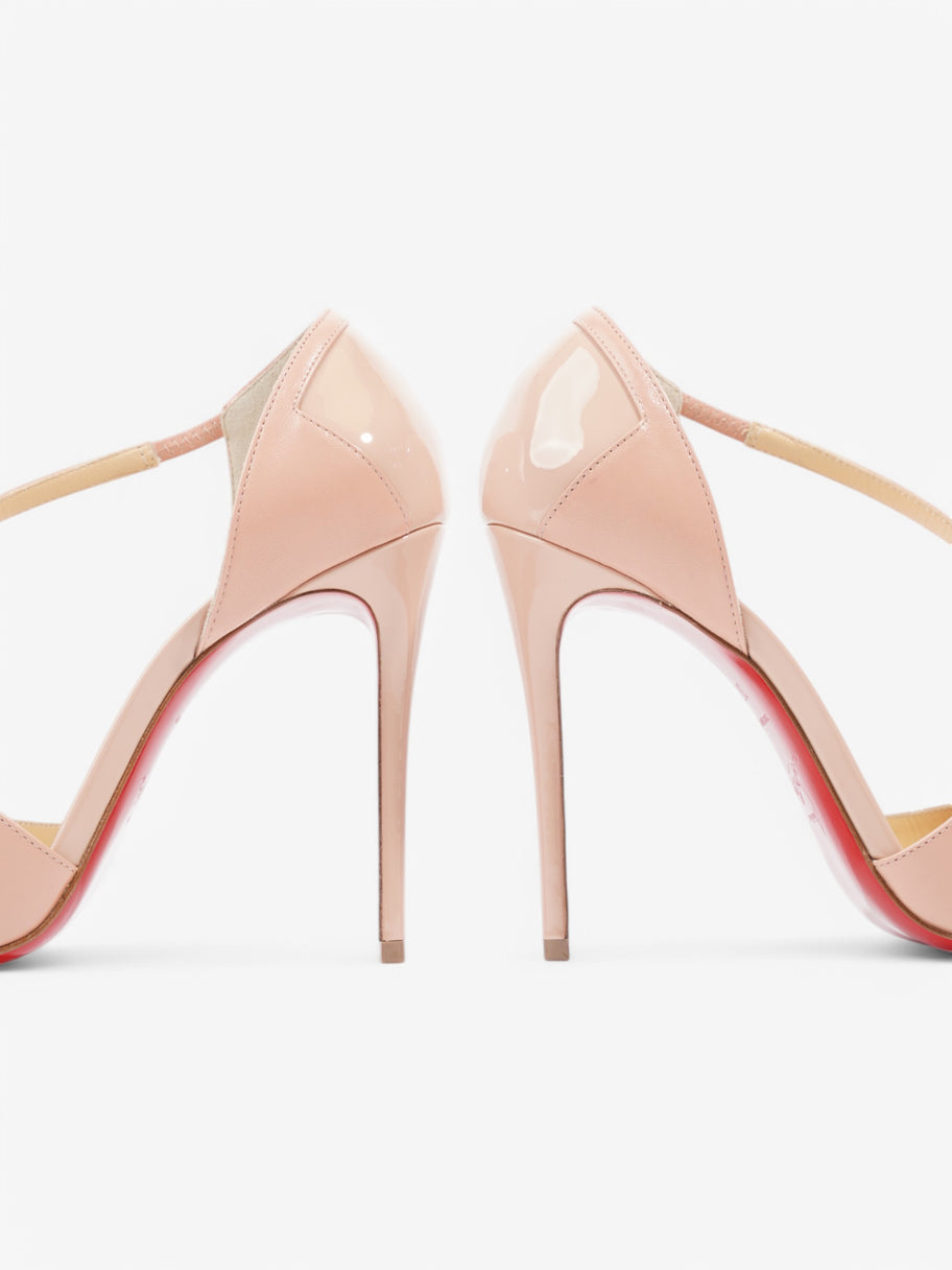 Christian Louboutin Round And Square  100 Nude Patent Leather EU 37 UK 4 Image 9