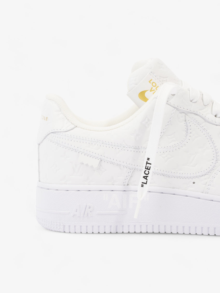 Air Force 1 Low By Virgil Abloh White Embossed Leather EU 43 UK 9 Image 9