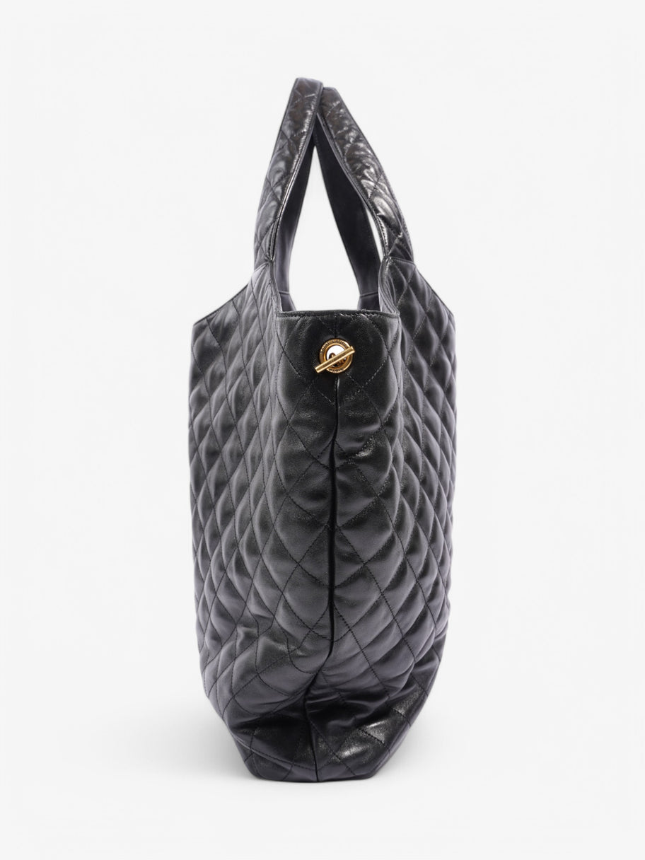 Saint Laurent Icare Shopping Bag Black Lambskin Leather Maxi Image 3