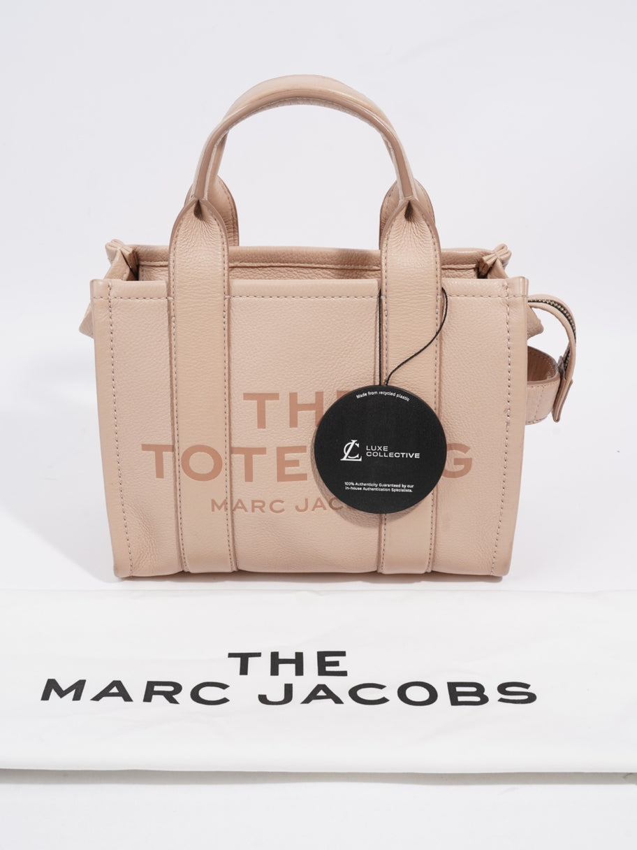 Marc Jacobs The Tote Bag Rose Dust Grained Leather Small Image 12