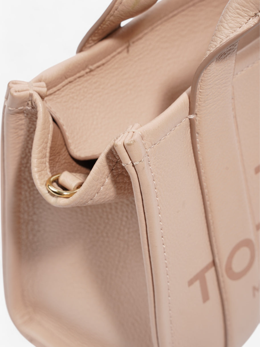 Marc Jacobs The Tote Bag Rose Dust Grained Leather Small Image 10
