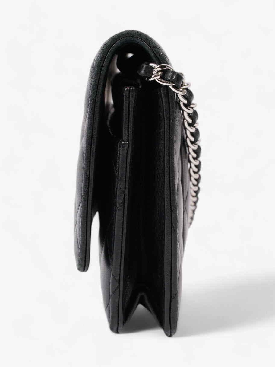 Chanel Wallet On Chain Black Lambskin Leather Image 5
