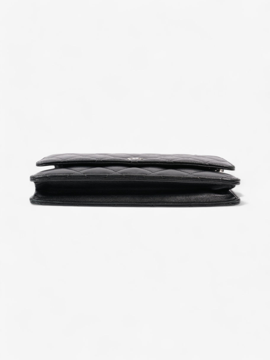 Chanel Wallet On Chain Black Lambskin Leather Image 6