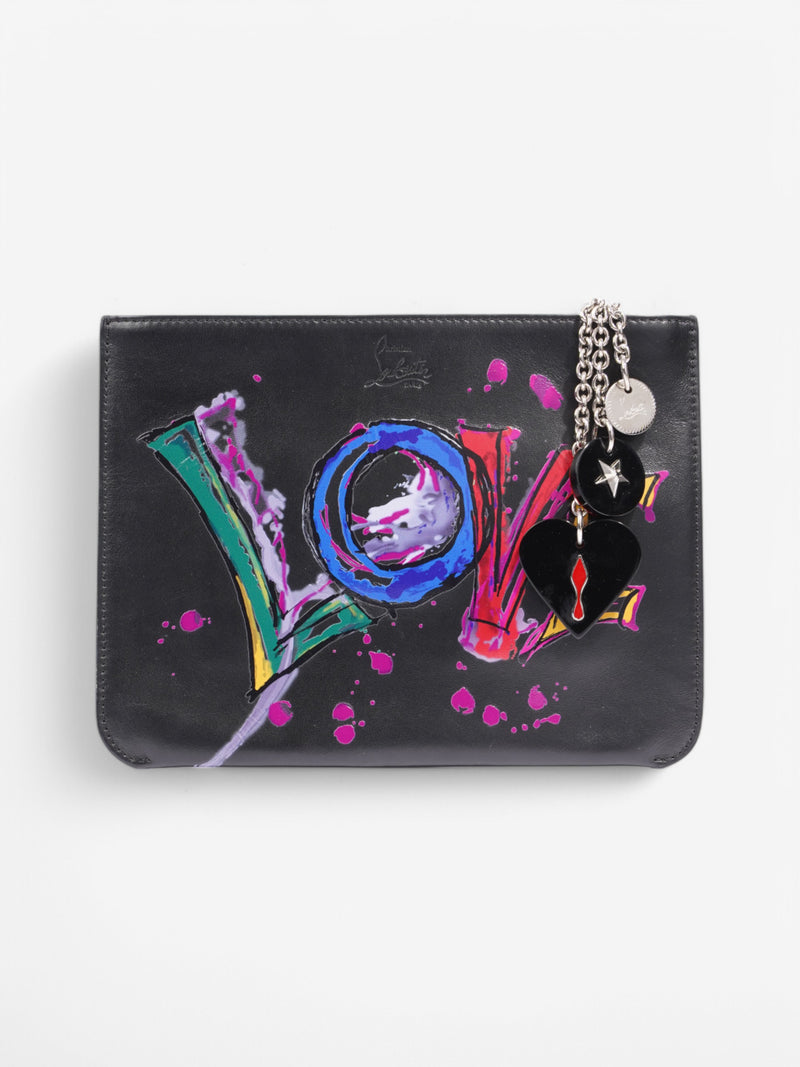  Christian Louboutin Paris Love Charms  Black / Multicolour Leather