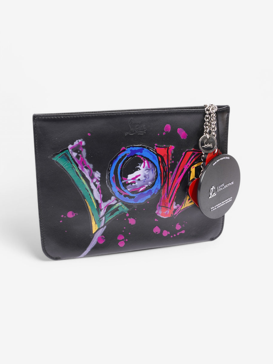 Christian Louboutin Paris Love Charms  Black / Multicolour Leather Image 8