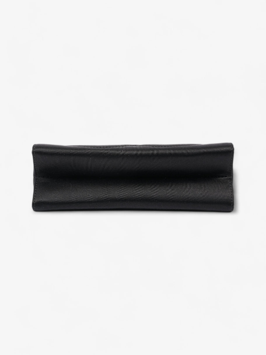 Chanel CC Clutch Black Satin Image 6