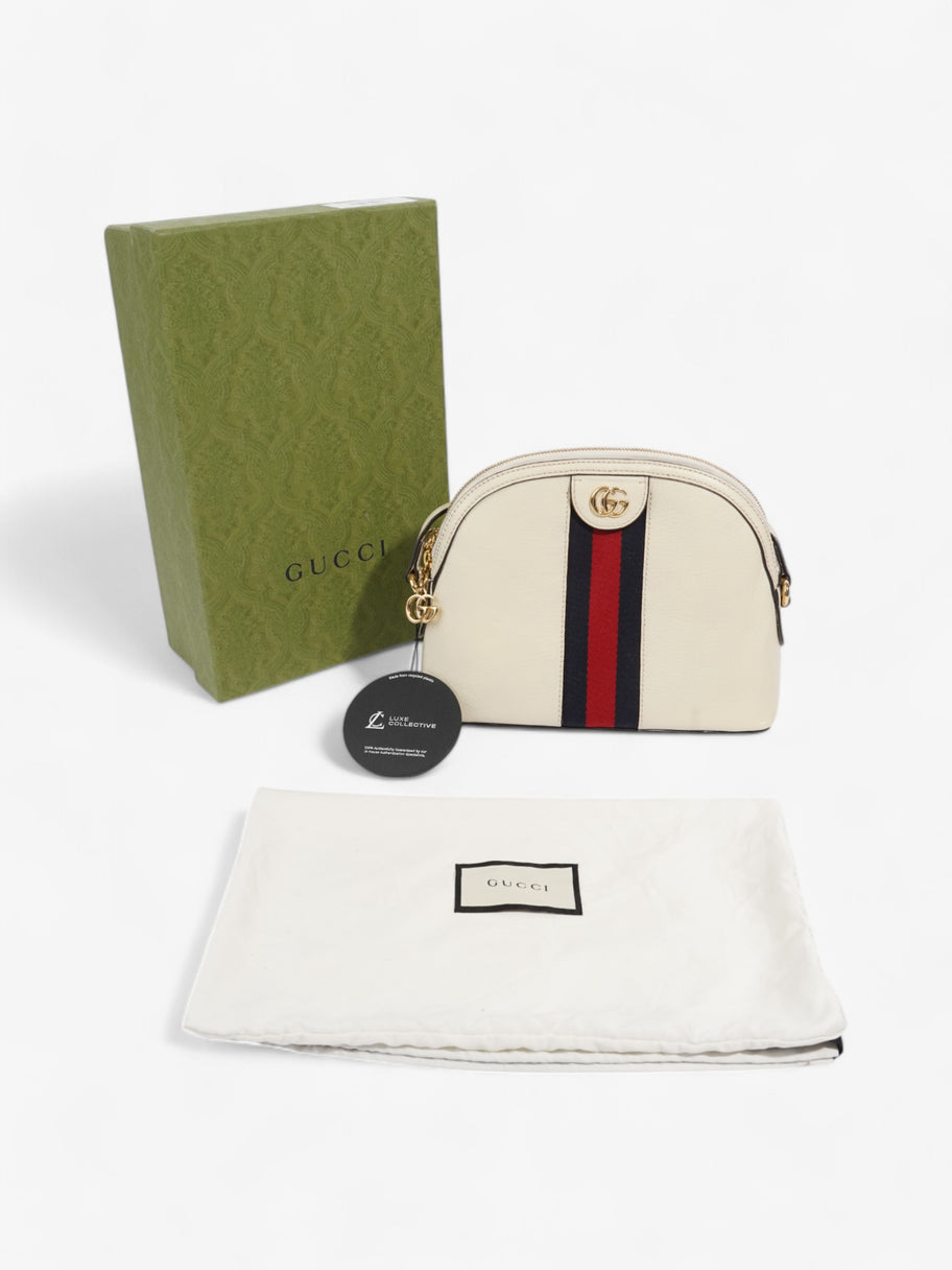 Gucci Ophidia Dome White / Blue / Red Leather Image 8