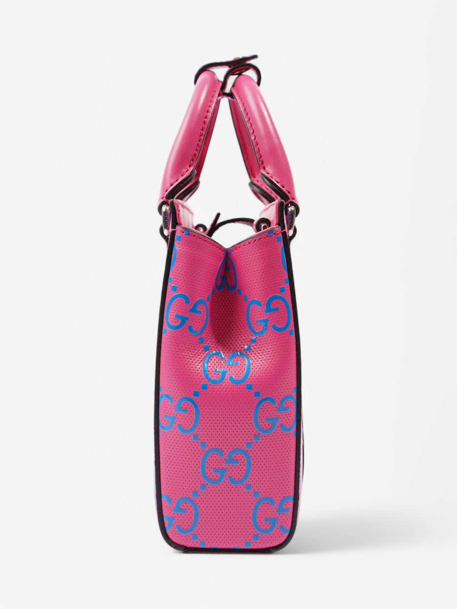 Gucci GG Mini Tote Bag Pink / Blue Leather Image 3