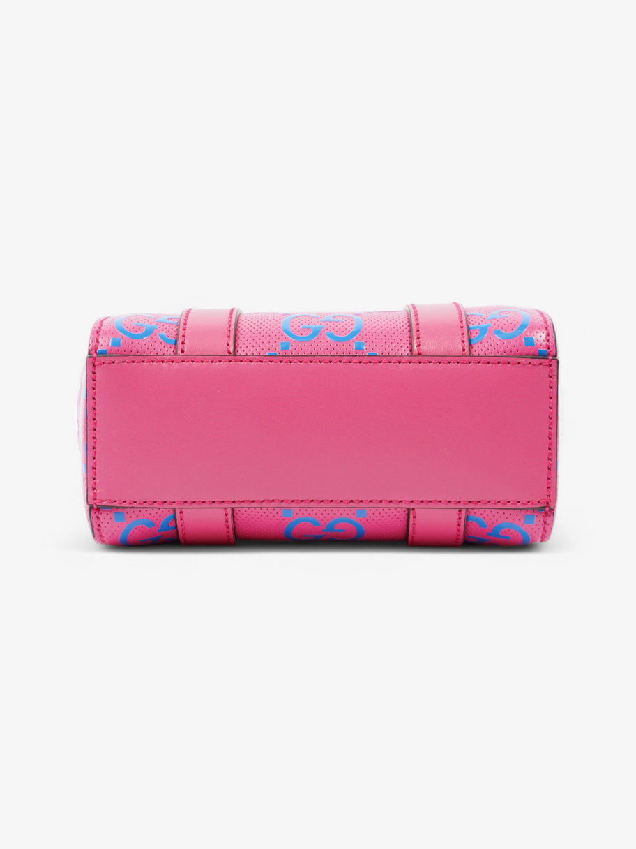 Gucci GG Mini Tote Bag Pink / Blue Leather Image 6