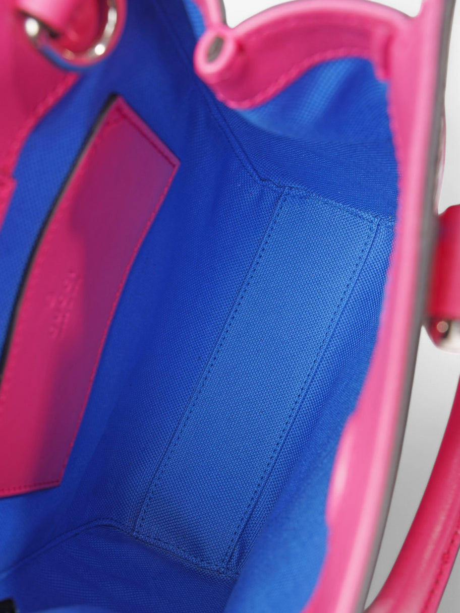 Gucci GG Mini Tote Bag Pink / Blue Leather Image 8