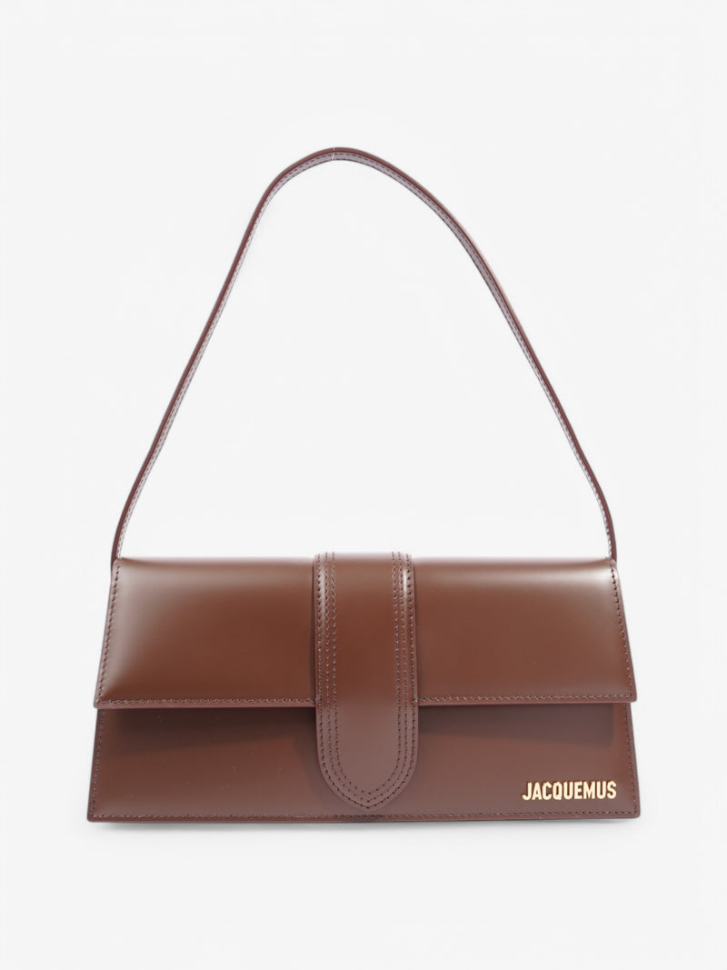  Jacquemus Le Bambino Long Brown Leather