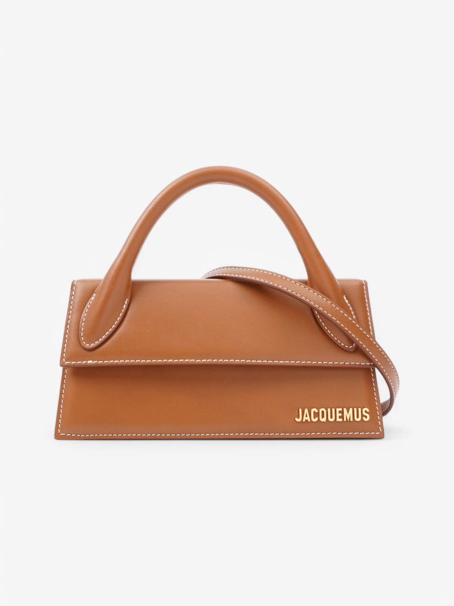 Jacquemus Le Chiquito Long Light Brown Leather Image 1