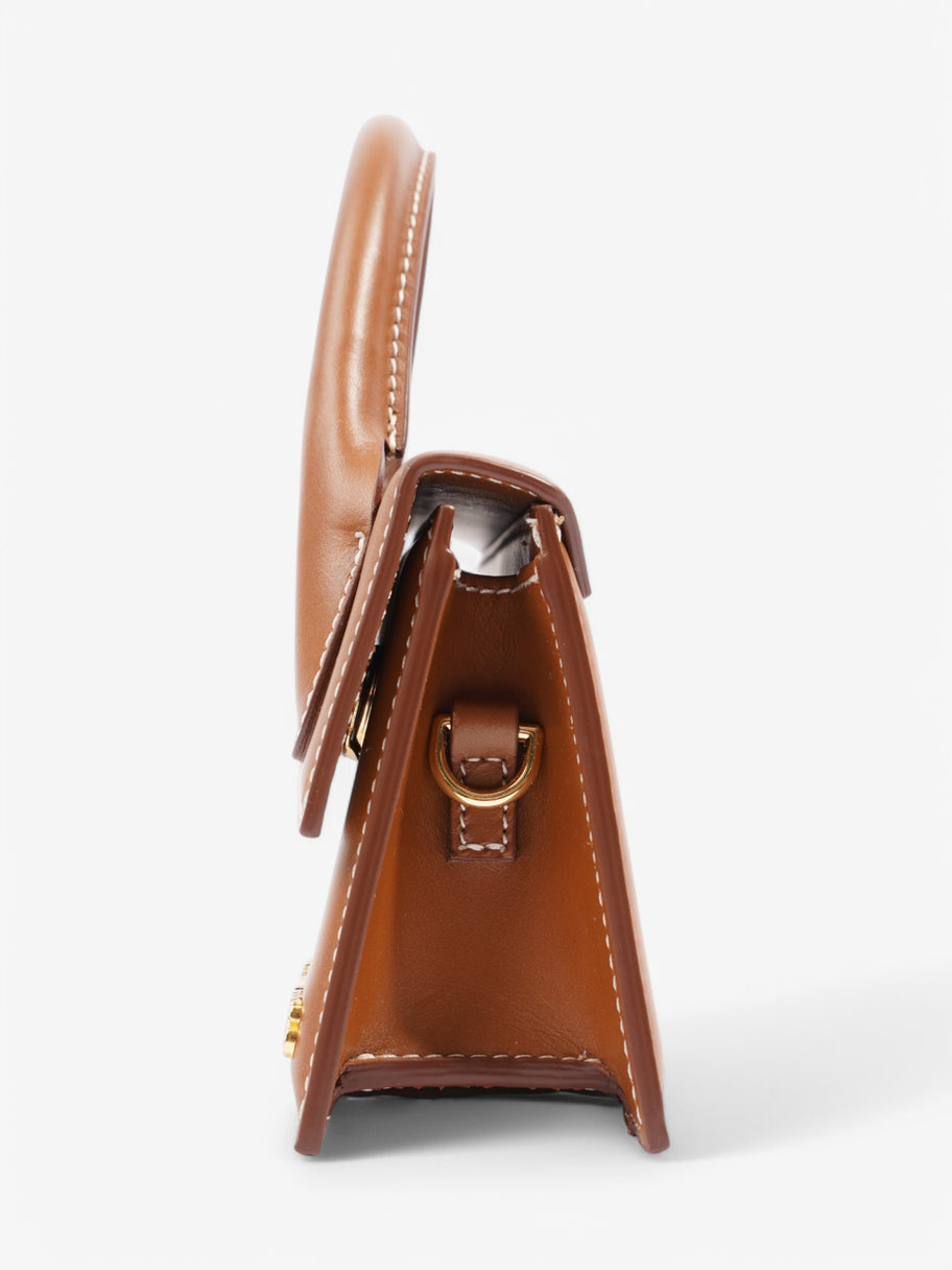 Jacquemus Le Chiquito Long Light Brown Leather Image 3