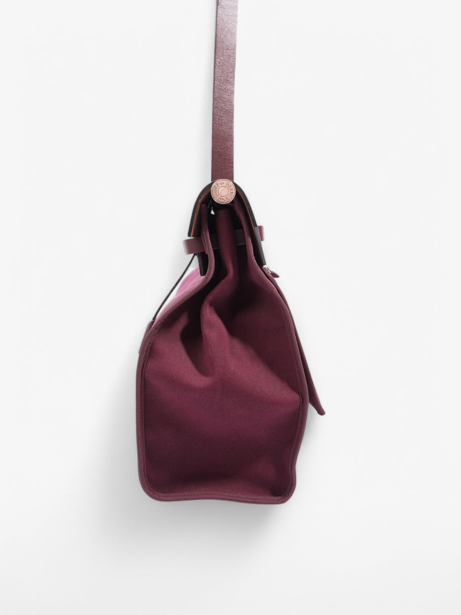 Hermes Herbag Purple Canvas Image 3