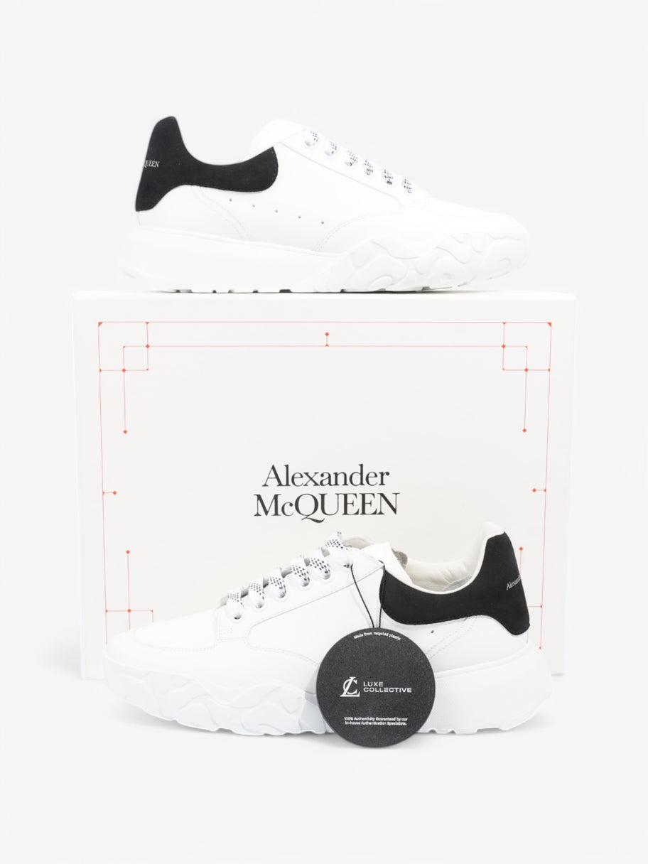 Alexander McQueen Oversized Court Sneakers White  / Black Tab Leather EU 42 UK 8 Image 10