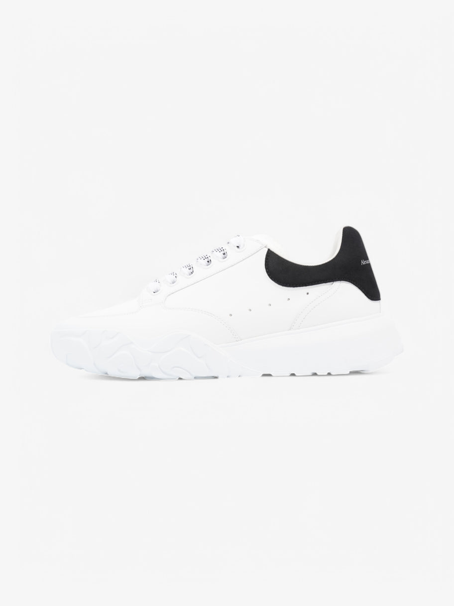 Alexander McQueen Oversized Court Sneakers White  / Black Tab Leather EU 42 UK 8 Image 5