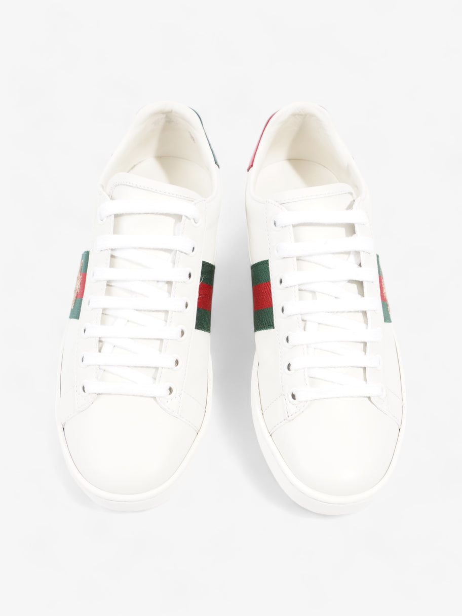 Gucci Ace Sneakers with Bee White / Green / Red Leather EU 37 UK 4 Image 8