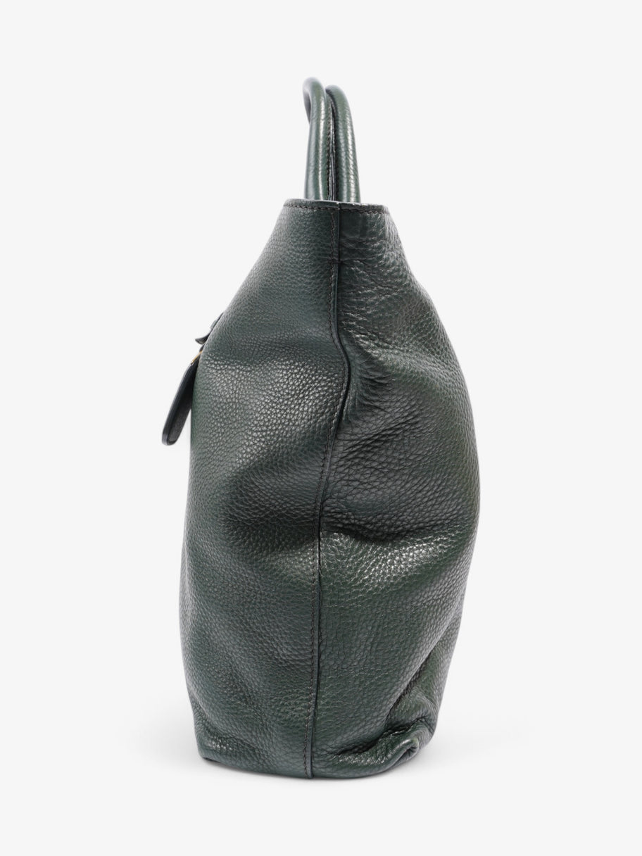 Prada Vitello Green Leather Large Image 3