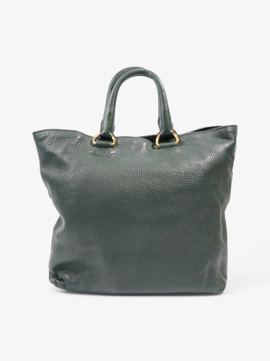 Prada Vitello Green Leather Large Image 4