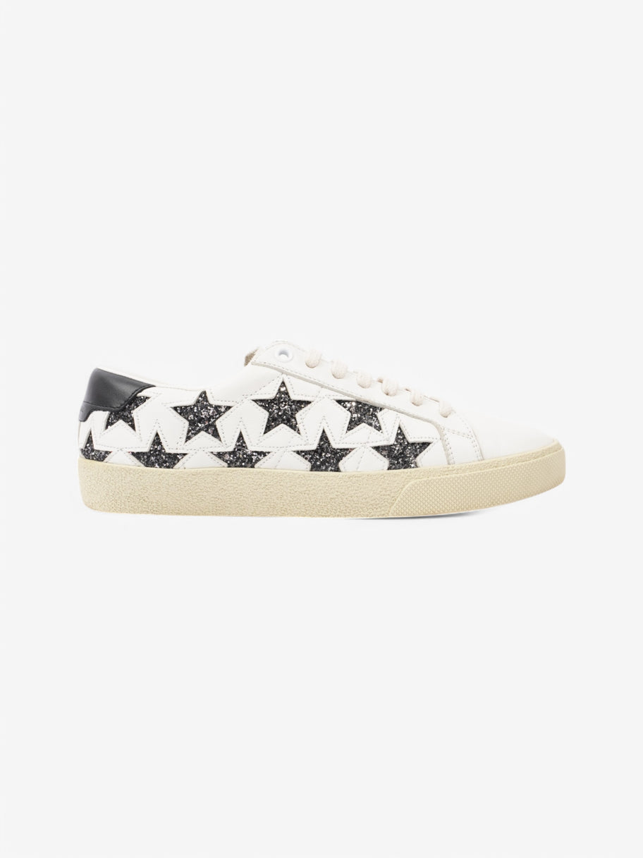 Saint Laurent Court Classic Star White  / Black Leather EU 37 UK 4 Image 1