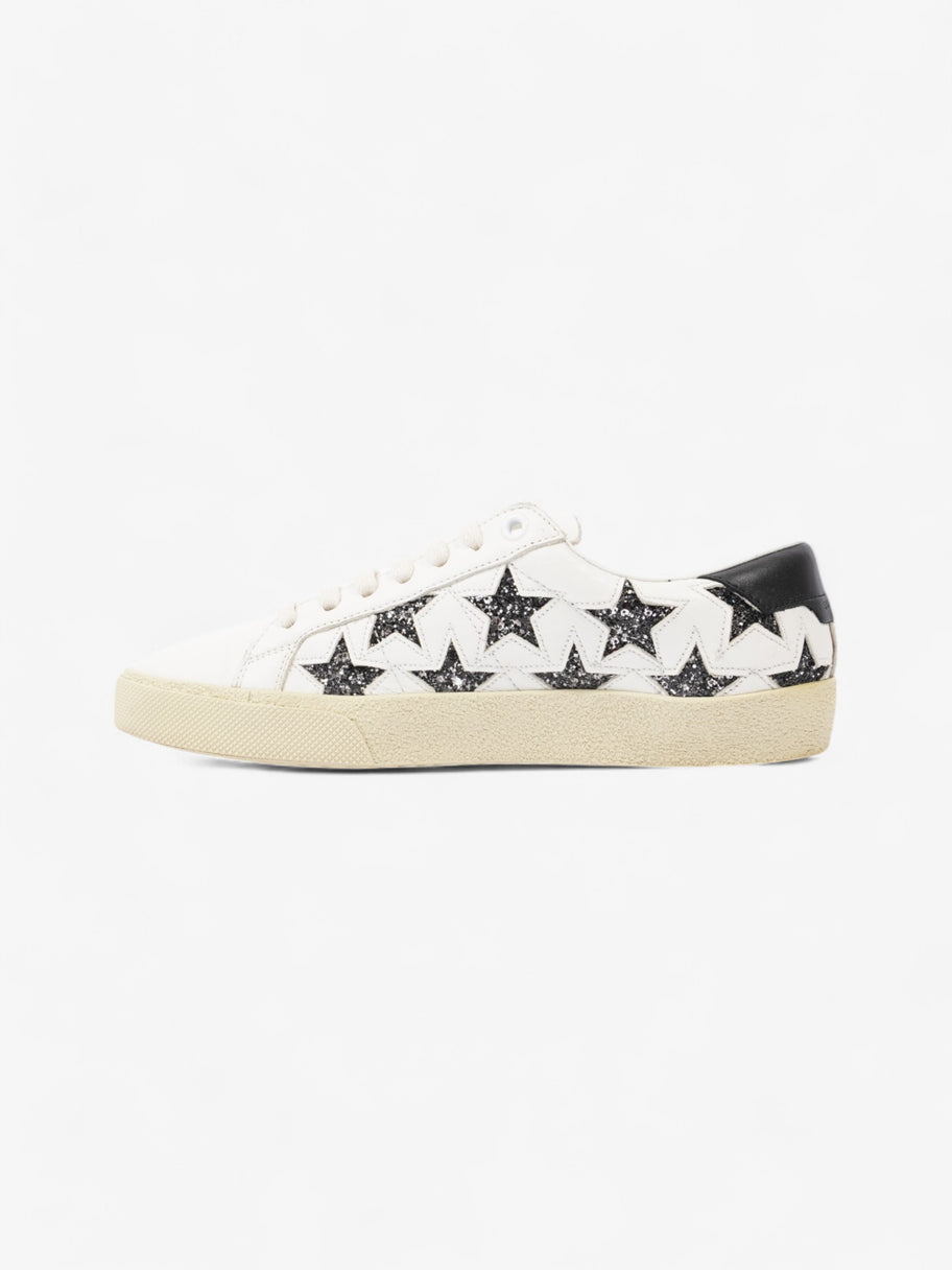 Saint Laurent Court Classic Star White  / Black Leather EU 37 UK 4 Image 3