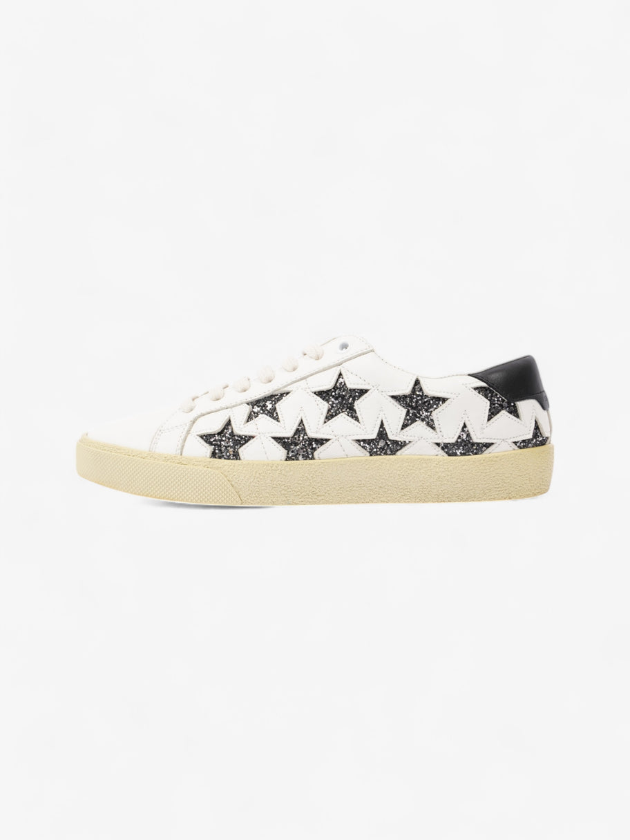 Saint Laurent Court Classic Star White  / Black Leather EU 37 UK 4 Image 5
