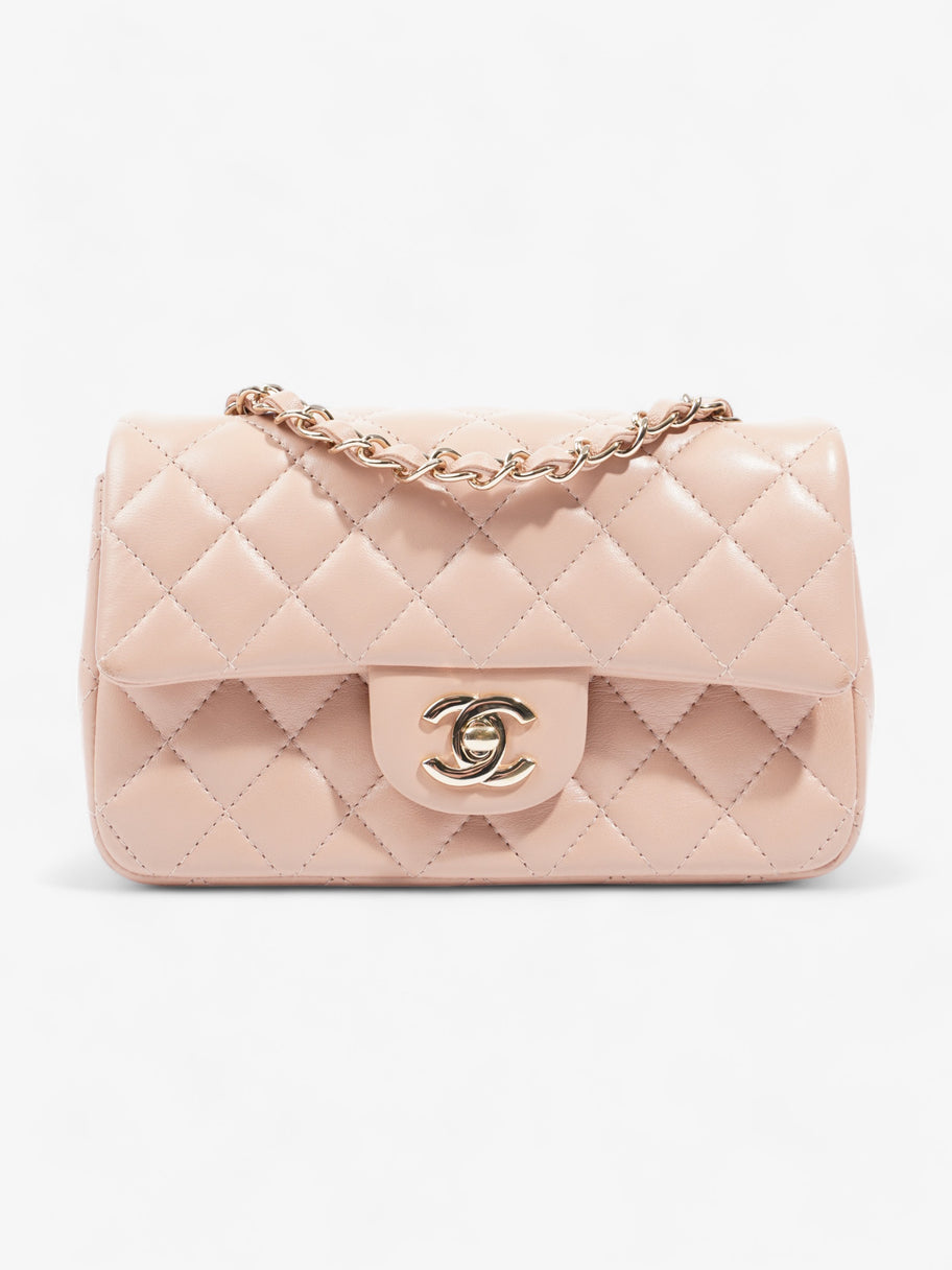 Mini Rectangular Flap Nude Lambskin Leather Mini Image 1