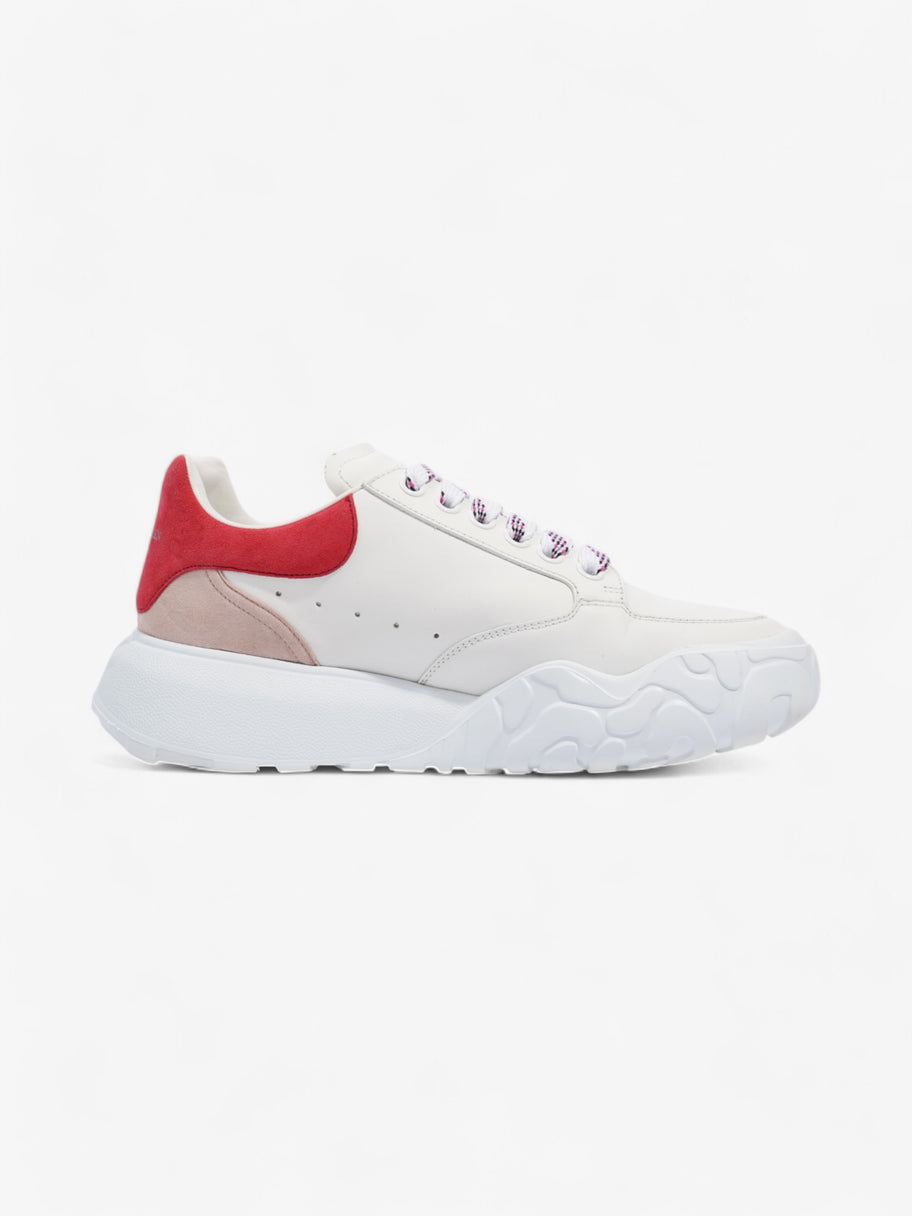 Alexander McQueen Court Sneakers White / Pink Leather EU 39 UK 6 Image 4